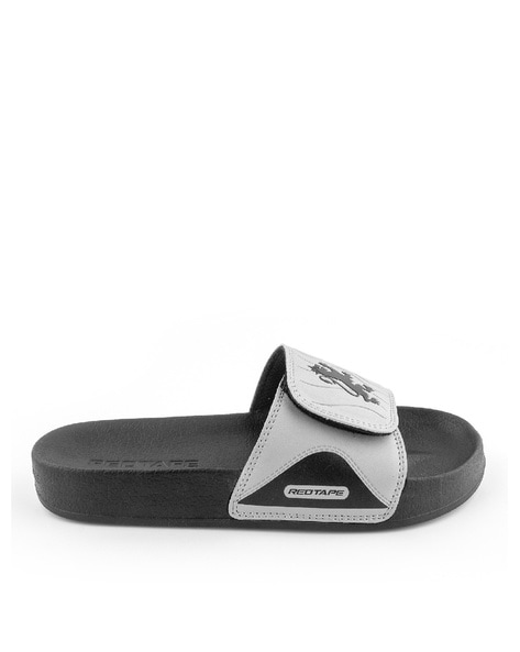 Men Slip-On Slides with Velcro Fastening