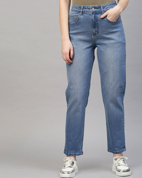 Tarama Lightly Washed High-Rise Relaxed Jeans