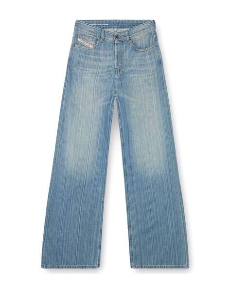 Buy DIESEL 1996 D-SIRE Straight Fit Cotton Jeans | Blue Color 