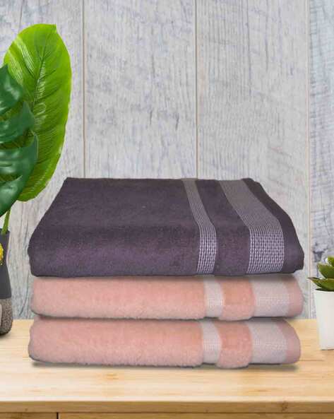 Buy Grey Peach Towels Bath Robes for Home Kitchen by ATHOM LIVING Online Ajio