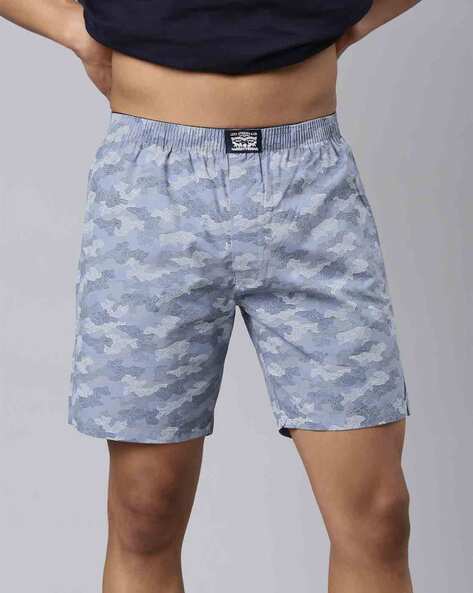 Men Printed Boxer with Insert Pockets