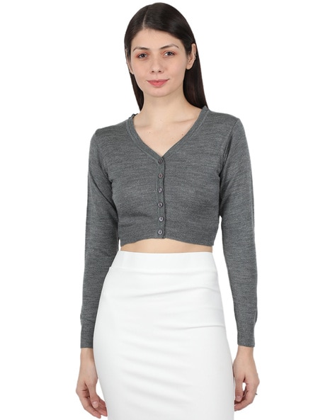 Buy Grey Sweaters Cardigans for Women by MONTE CARLO Online Ajio