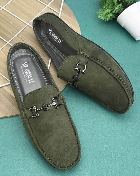 Buy Olive Green Casual Shoes for Men by Sir Corbett Online | Ajio.com