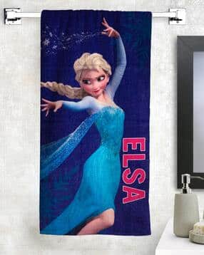 Pack of 2 Frozen Print Bath Towels-image-29
