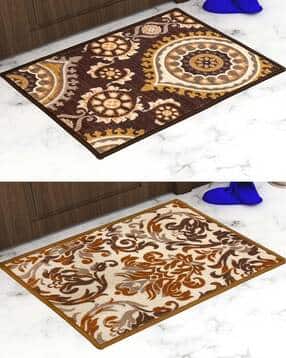athom living Pack of 2 Printed Anti-Slip Doormats-picture-42