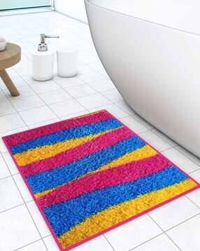 athom living Colourblock Anti-Skid Bath Mat 15" x 23"-picture-2