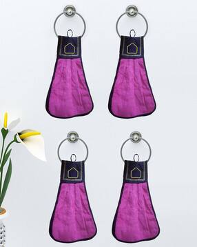 athom living Pack Of Loop Hanging  Washbasin Towels-picture-47