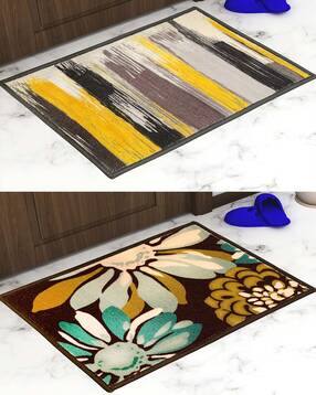 athom living Pack of 2 Printed Door Mats-picture-1