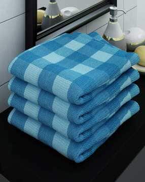 athom living Pack of 4 Cotton Bath Towels-picture-36