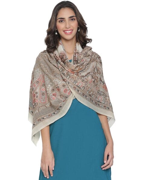 Buy Beige Stoles Scarves for Women by Shingora Online
