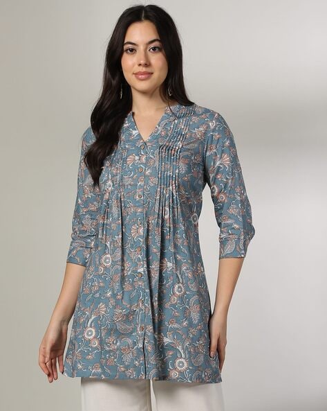 Women Floral Print A-Line Kurti