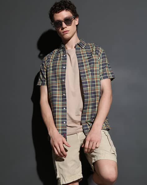 SUPERDRY Checked Lightweight Short Sleeves Shirt