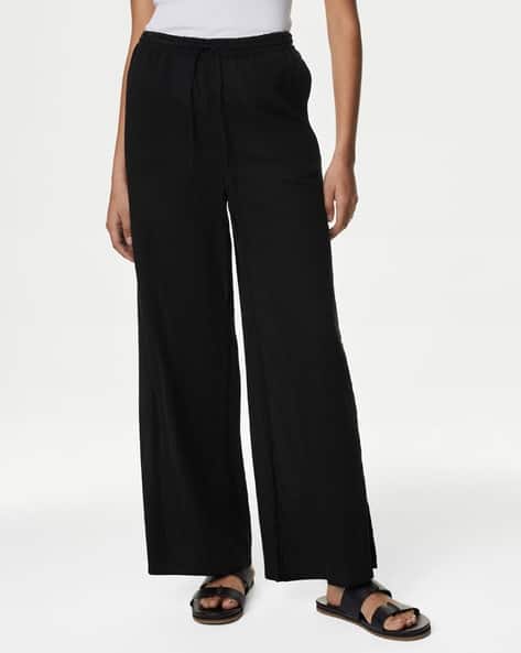 Buy Black Trousers Pants for Women by Marks Spencer Online