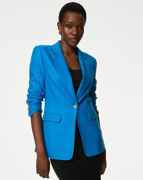 Buy Blue Blazers Waistcoats for Women by Marks Spencer Online Ajio