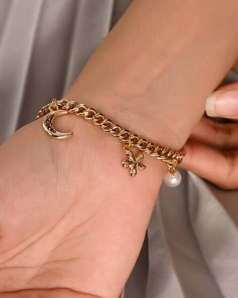 Women Gold-Plated Ocean Charm Bracelet