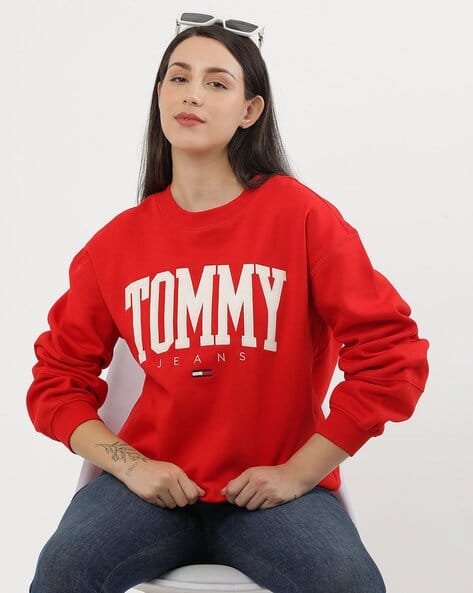 Women Tj Abo Collegiate Crew-Neck Sweatshirt