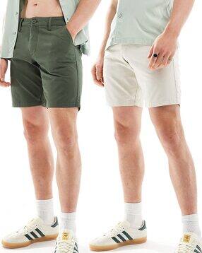 asos design Men Pack of 2 Slim Fit Chino Shorts-picture-26