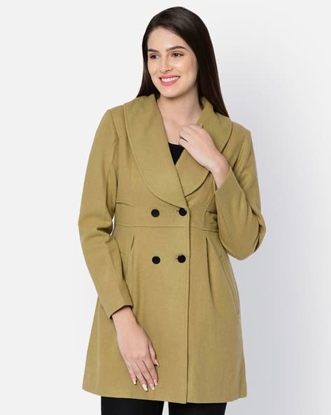 single breasted shawl collar long coat