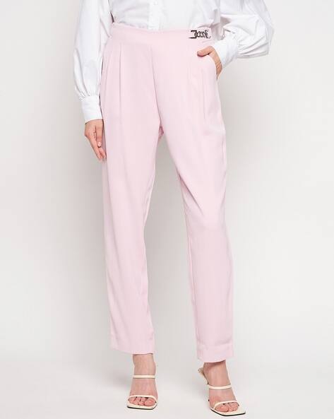 MADAME Women Relaxed Fit Pleated Trouser
