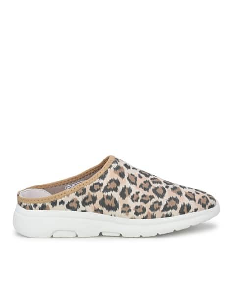 Animal Print Slip-On Walking Shoes