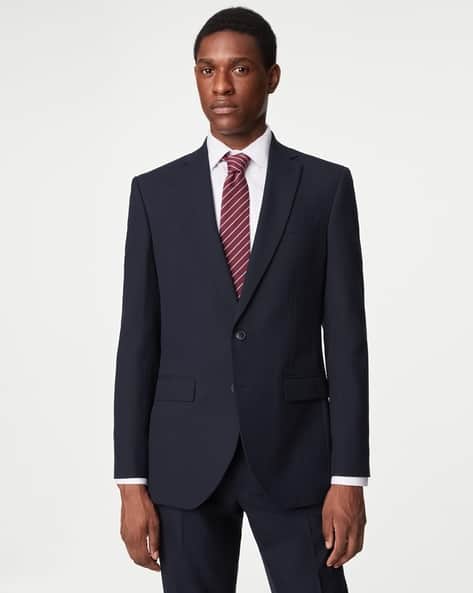 Buy Navy Blue Blazers Waistcoats for Men by Marks Spencer