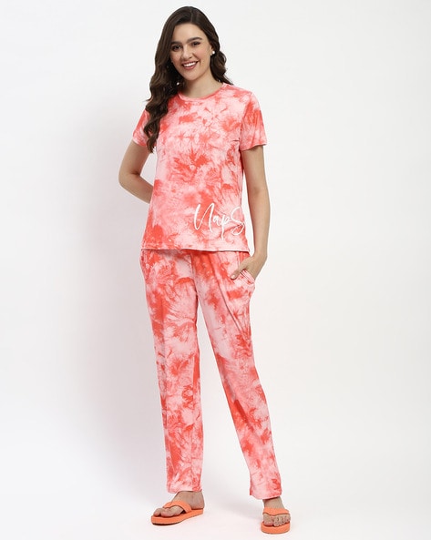 Buy Coral Night LoungeWearSets for Women by MADAME M SECRET Online Ajio