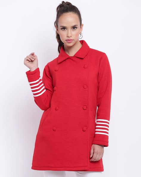 Spread Collar Basic Coat - Main Image
