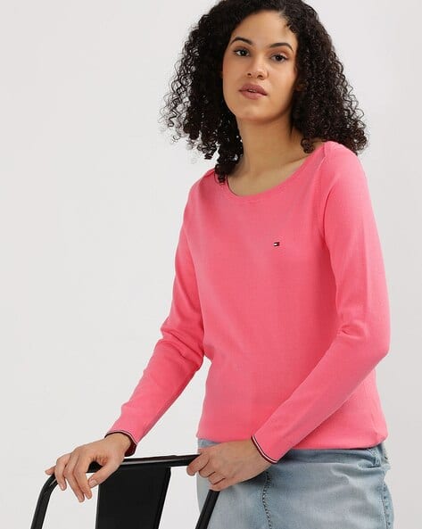 Buy Pink Sweaters Cardigans for Women by TOMMY HILFIGER Online
