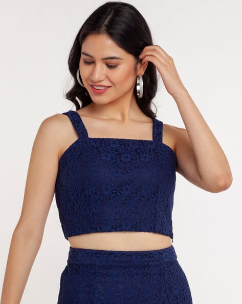 Zink London Lace Square-neck Top