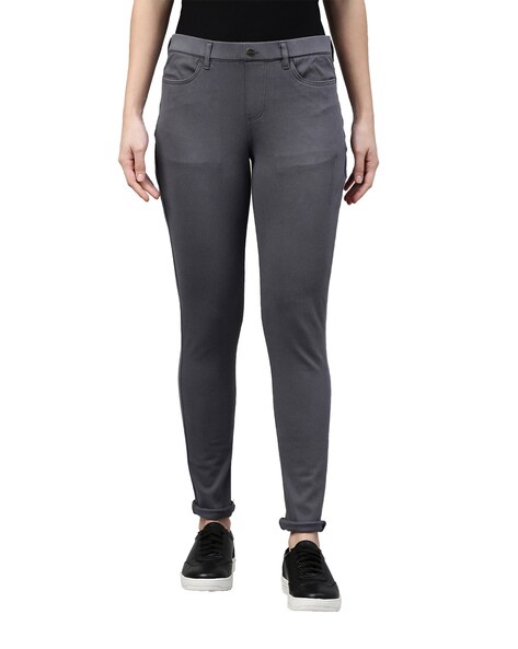 Buy Grey Jeans Jeggings for Women by GO COLORS Online Ajio