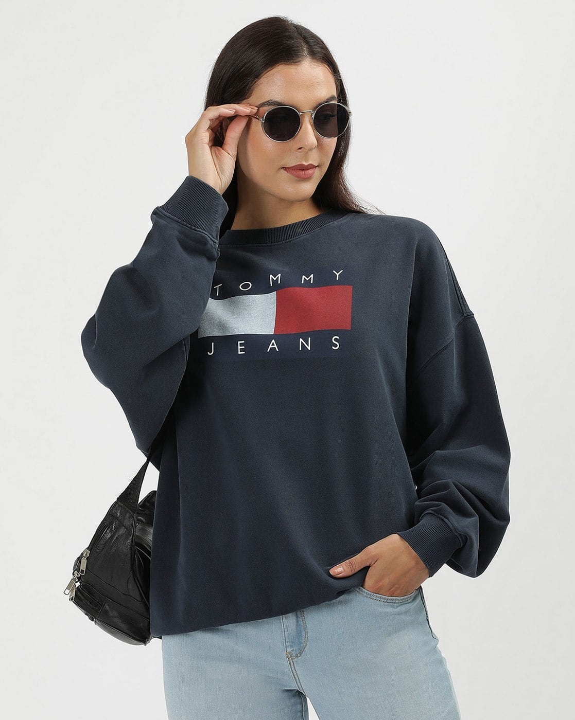 Buy Blue Sweatshirt & Hoodies for Women by TOMMY HILFIGER Online
