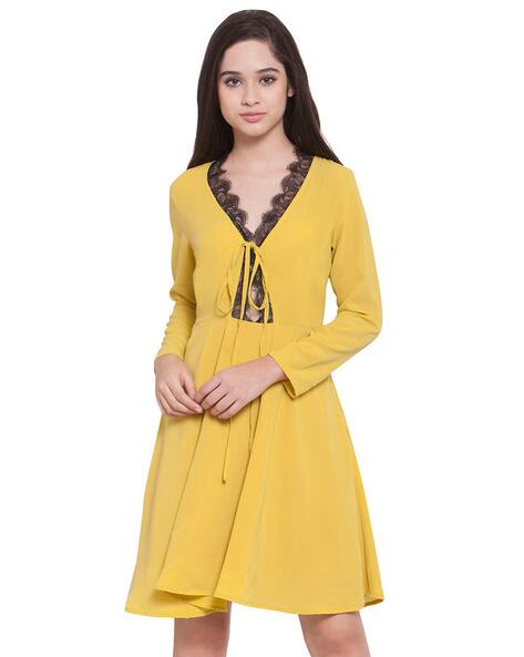 Buy Yellow Dresses for Women by MARTINI Online | Ajio.com