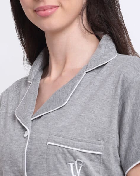 Buy Grey Nightshirts&Nighties for Women by Secret Wish Online