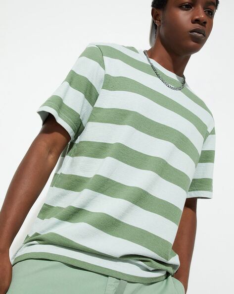 URB N Men Regular Fit Striped T Shirt