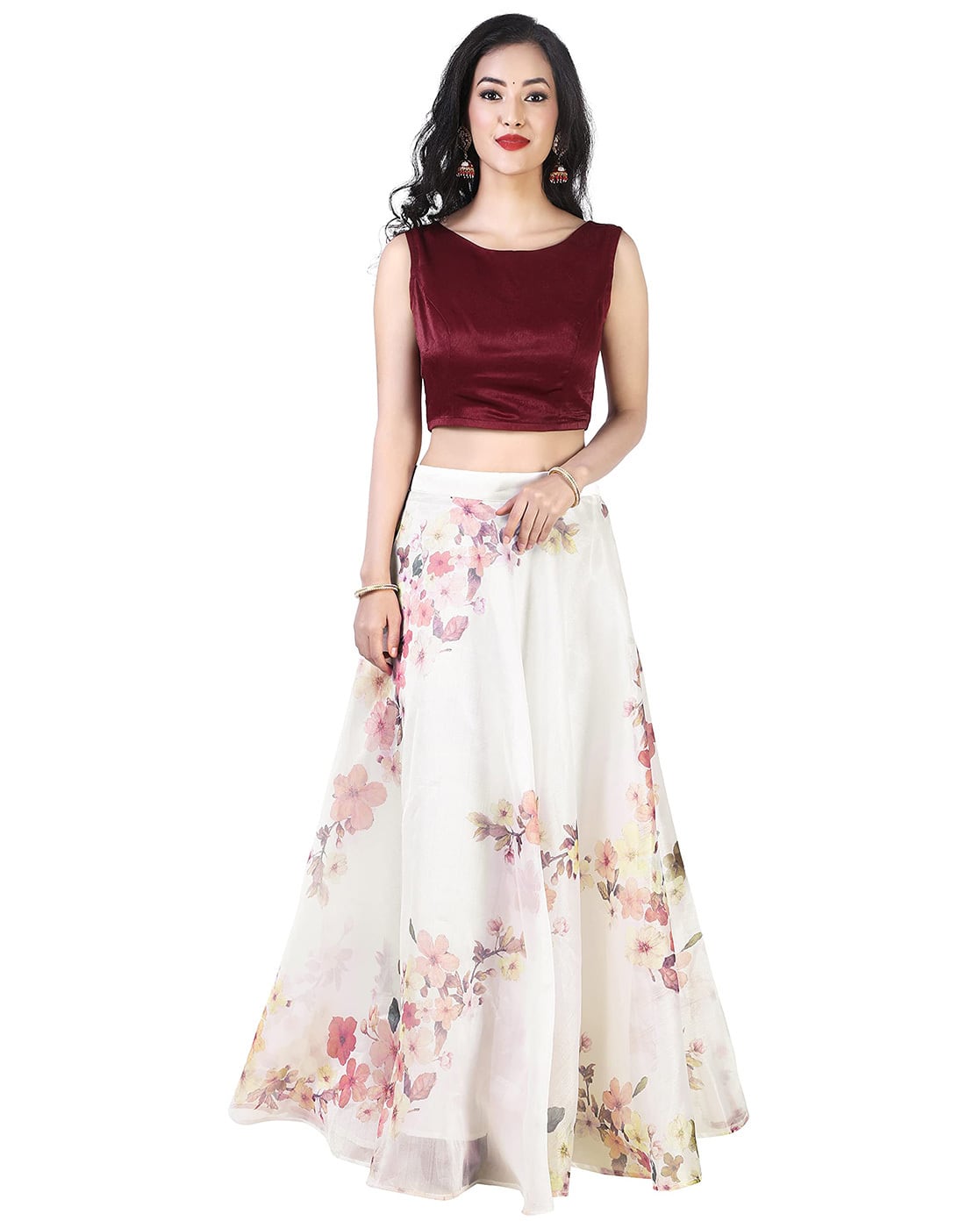 スカート Standcollar Marble Shirts skirt set SHEIN USA