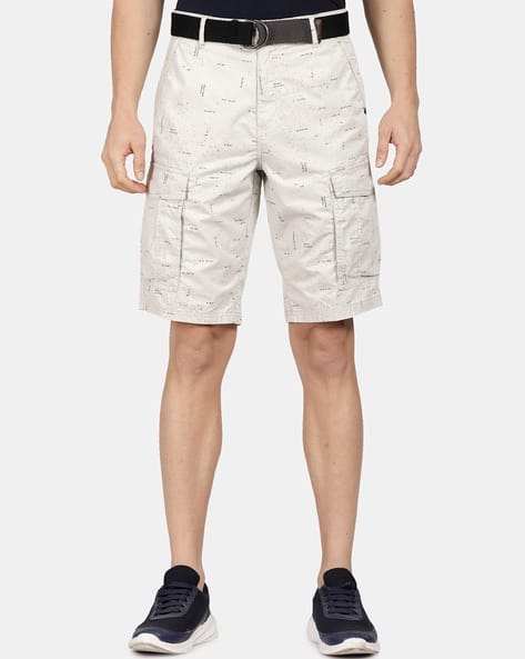 Buy Grey Shorts 3/4ths for Men by T-Base Online