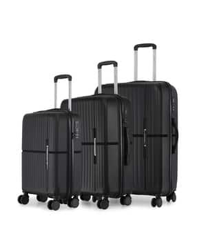 nasher miles Set of 3 Springfiled Number Lock Trolley Bags - S | M | L-picture-11