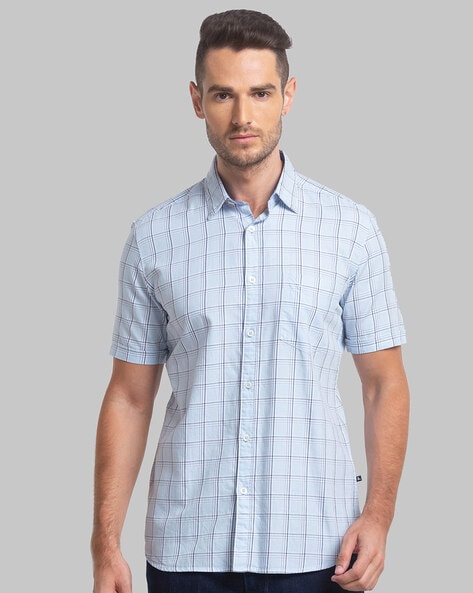 Parx Checked Slim Fit Shirt