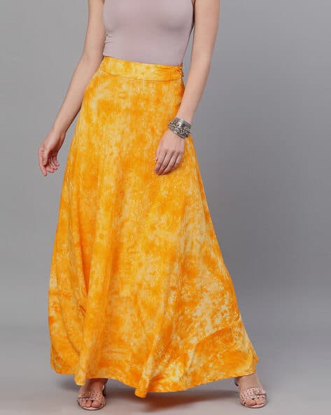 Buy Yellow Skirts Ghagras for Women by Laavni Online