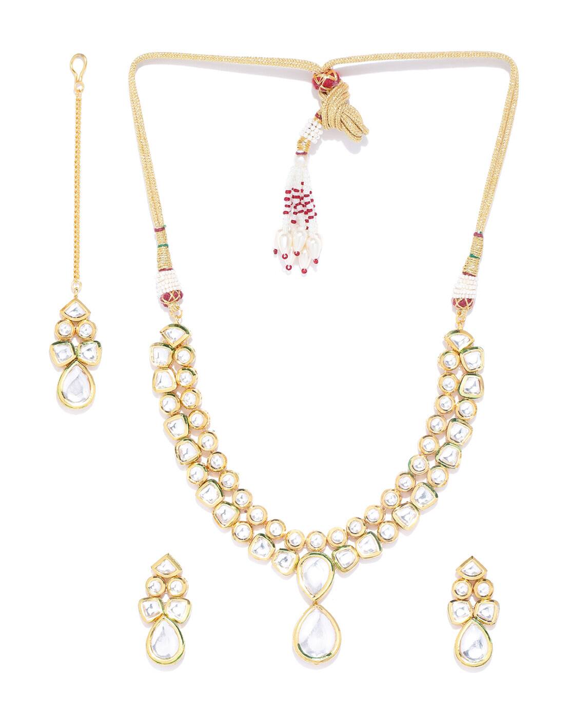 Ethnic Kundan Studded Jewellery Set