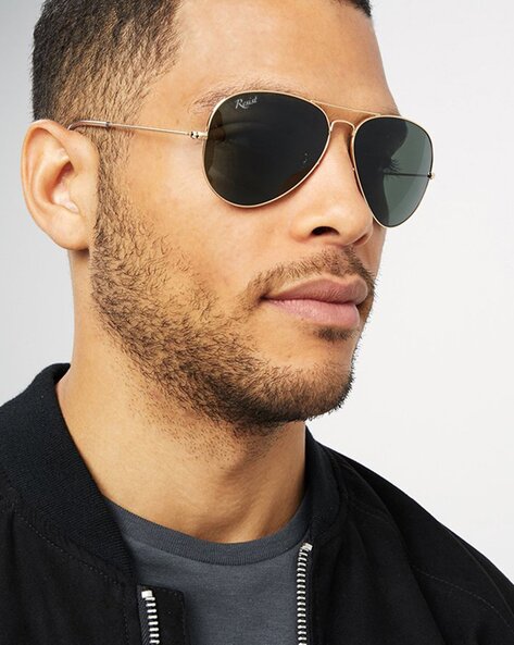 Gold aviator sunglasses mens hotsell