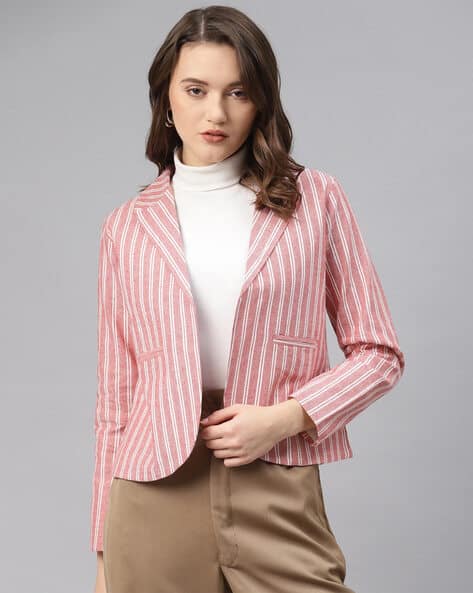 white and pink blazers
