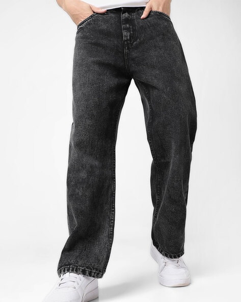 Men Towel Wash Relaxed Fit Jeans