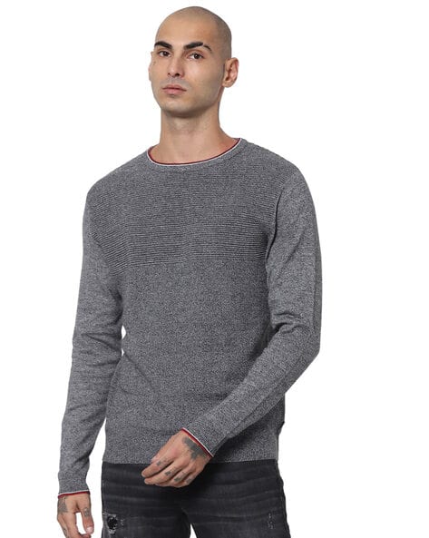Heathered Crew-Neck Pullover