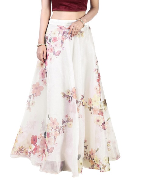 Floral Printed Maxi Skirt