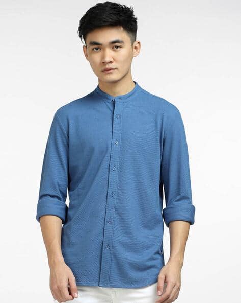Jack & Jones Shirt with Band Collar