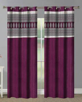 good homes Set of 2 Geometric Print Window Curtains-picture-24