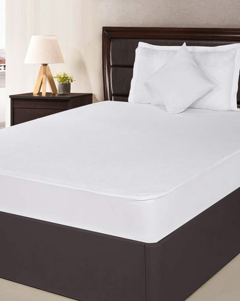 Divine Casa  Solid Single Mattress Protector Bedsheet