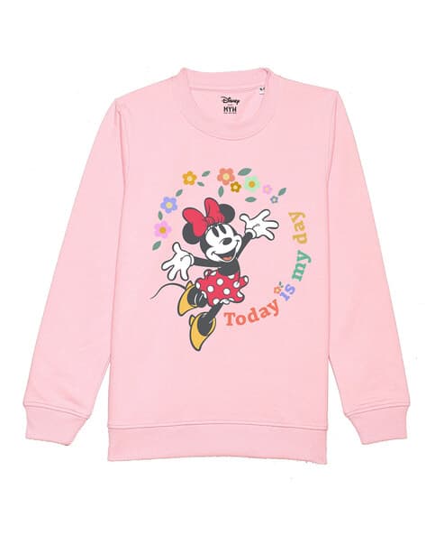Buy Pink Sweatshirts Hoodie for Girls by Disney by Wear Your