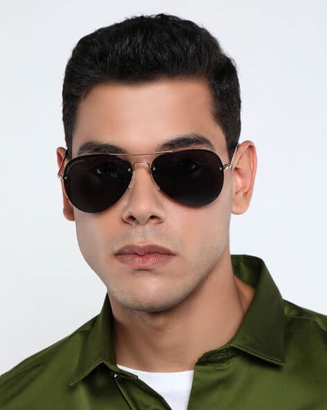 Pilot Sunglasses Police Black Aviator Sunglasses Glam Aviator